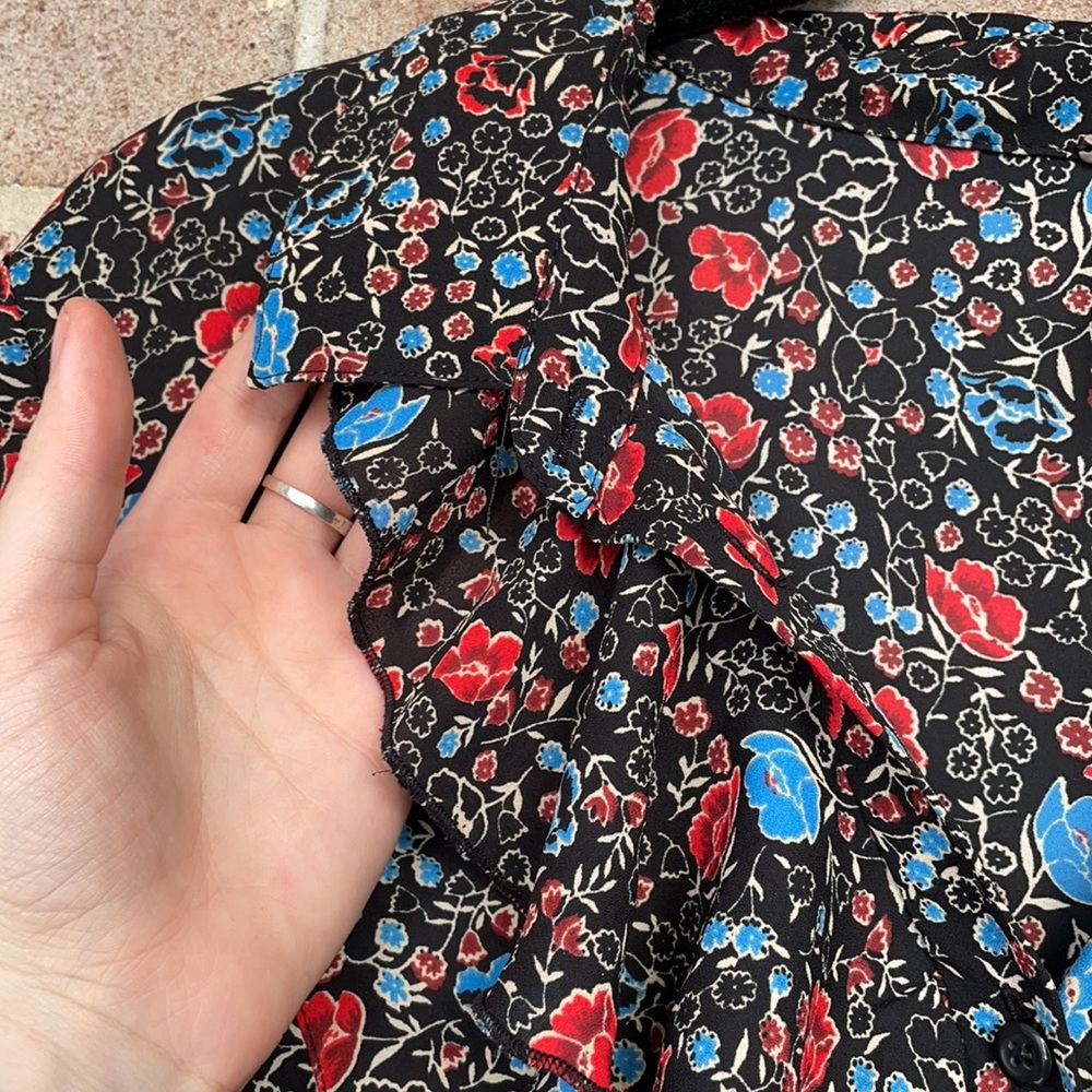 FP Ruffle Collar Button-Down Blouse - Picture 7 of 10